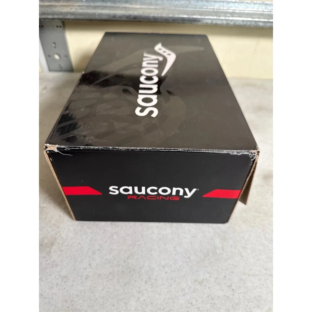 Saucony Spitfire 5 Men's Track Spikes - Black/White, Size 8.5